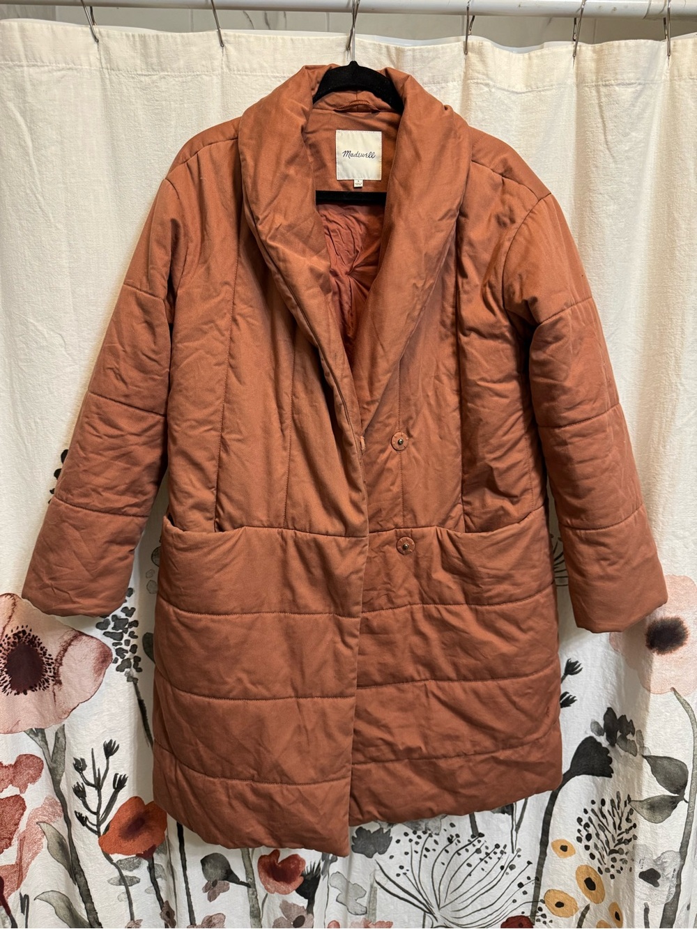 Madewell Quilted Shawl-Collar Puffer